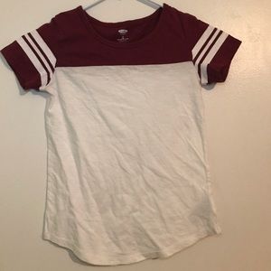 Old Navy Half Maroon TShirt